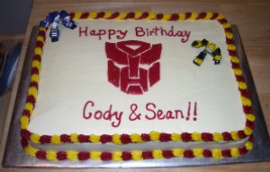 transformer-cake