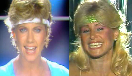 Videobattle: Olivia Newton-John vs Vanessa.